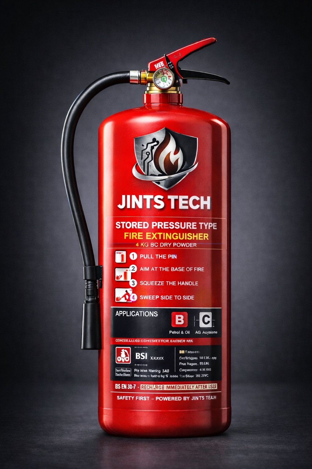 4KG BS STORED PRESSURE TYPE FIRE EXTINGUISHERS