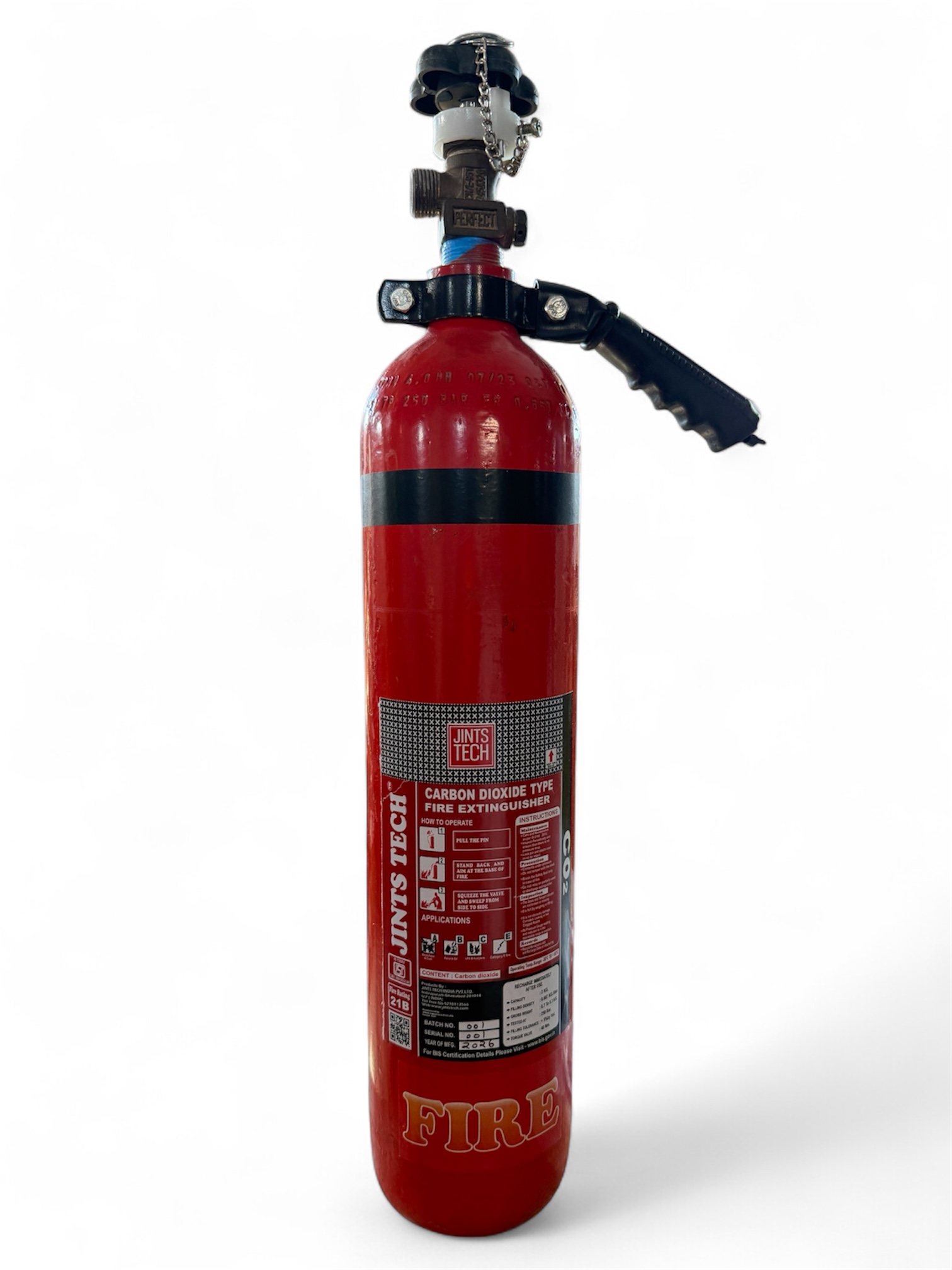 2KG CARBON DIOXIDE TYPE FIRE EXTINGUISHERS