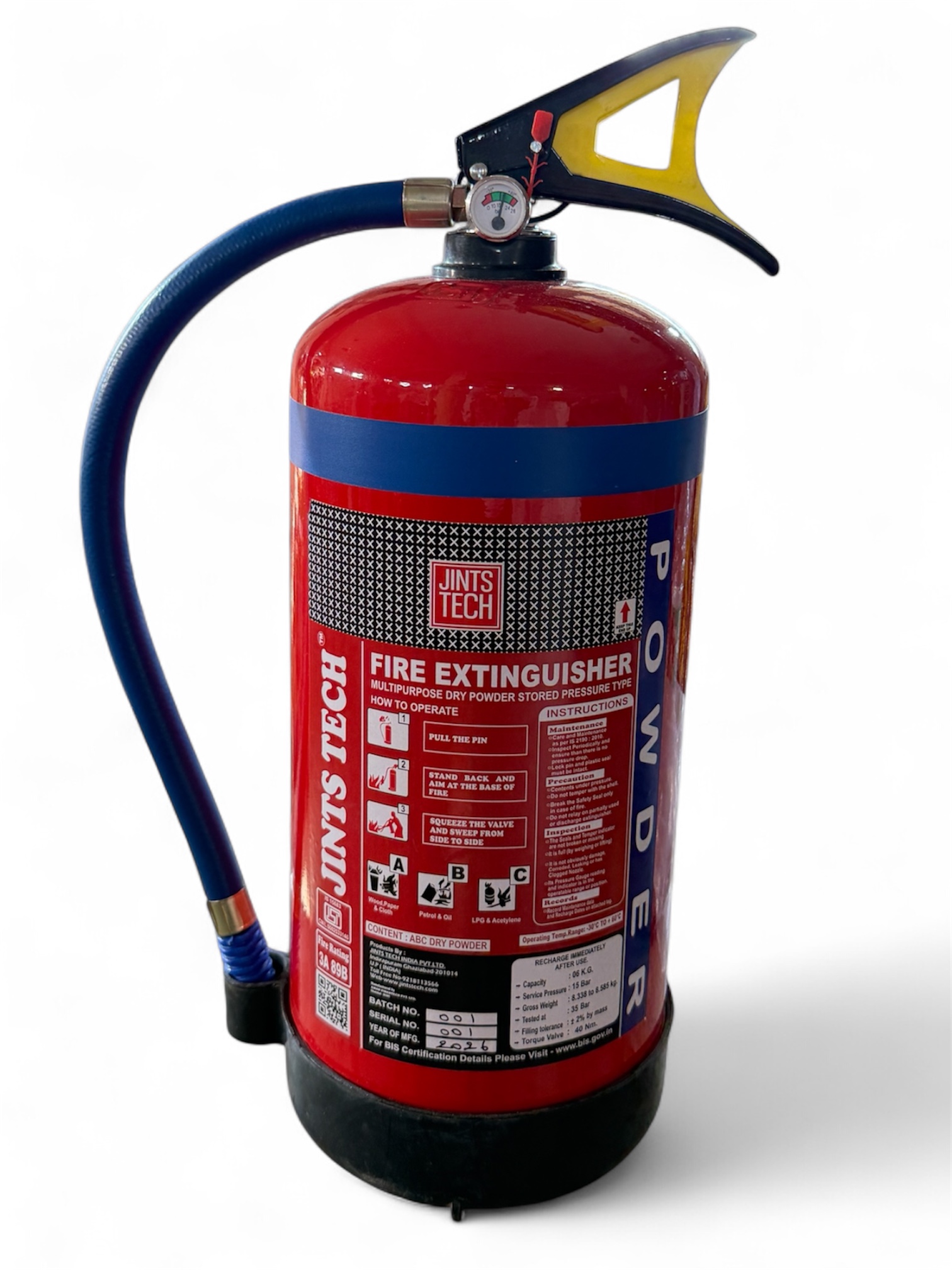 6KG Multi Purpose ABC Stored Pressure Type Fire Extinguishers 