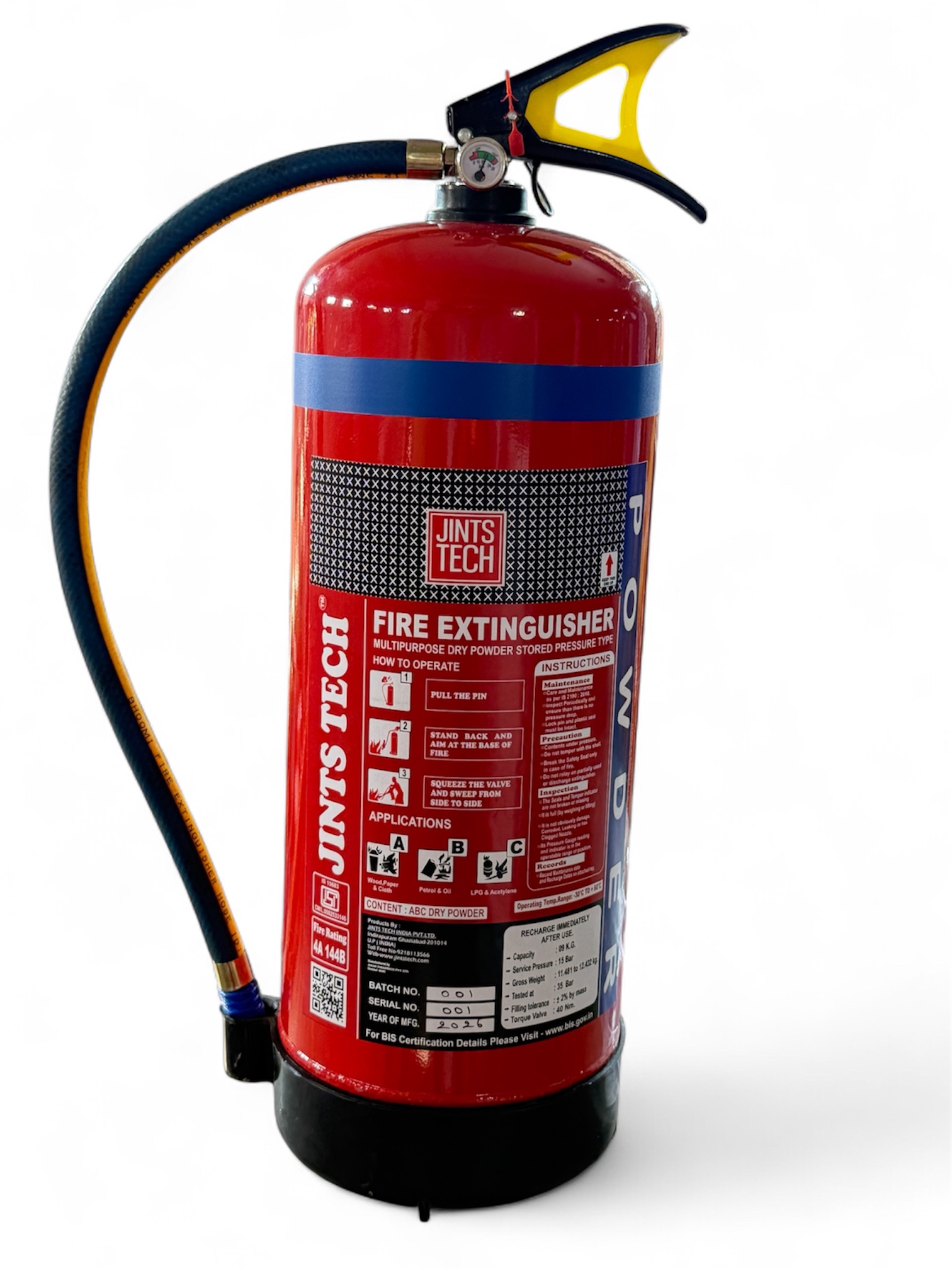 9KG Multi Purpose ABC Stored Pressure Type Fire Extinguishers 