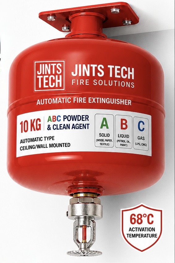 10 KG MODULAR AUTOMATIC CEILING/WALL MOUNTED AUTOMATIC TYPE FIRE EXTINGUISHER ABC POWDER & CLEAN AGENT