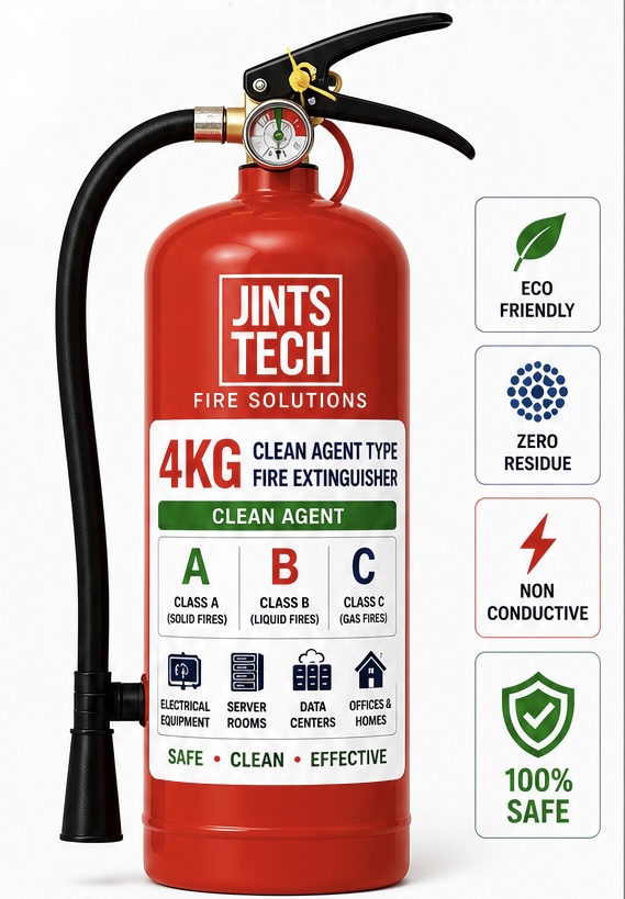 4KG CLEAN AGENT TYPE FIRE EXTINGUISHER